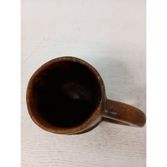 Vintage Hand Carved Tribal Wood Beer Mug Tiki Bar Polynesian Cup Hawaiian Decor - Picture 4 of 10